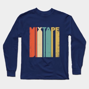 Vintage Style Mixtape Music Long Sleeve T-Shirt